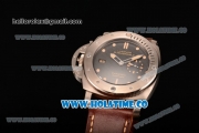 Panerai PAM569 Luminor Submersible 1950 Left-handed Titanio Clone P.9000 Automatic Titanium Case with Black Textured Dial and Luminous Markers - 1:1 Original (KW)
