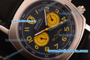 Ferrari Automatic Steel Case with Blue Dial and Black Leather Strap-7750 Coating