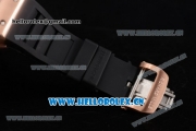 Richard Mille RM053 Asia Automatic Rose Gold Case with Skeleton Dial and Black Rubber Strap