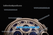 Cartier Ballon Bleu De Tourbillon Moonphase Asia Automatic Steel Case with Blue Dial and Roman Numeral Markers