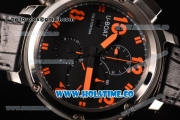 U-Boat U-51 Chimera Watch Limited Edition Chrono Miyota Quartz Steel Case with Black Dial and Orange Arabic Numeral Markers