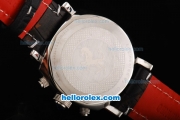 Ferrari California Automatic Movement Black Dial with Numeral Markers and Red Second Hand