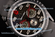 Tag Heuer Carrera MP4-12C Chrono Miyota Quartz PVD Case with Black Rubber Strap White Markers and Black Dial