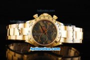 Rolex Daytona Swiss Valjoux 7750 Automatic Movement Full Gold with MOP Dial and Gold Roman Markers