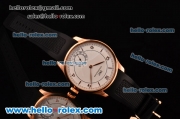 IWC Portuguese Vintage Asia 6497 Manual Winding Rose Gold Case with White Dial and Stick/Numeral Markers