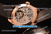 Zenith Chronomaster El Primero Tourbillon Manual Winding Rose Gold Case with White Dial and Brown Leather Strap