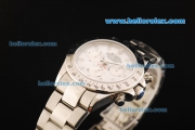 Rolex Daytona Oyster Perpetual Chronograph Swiss Valjoux 7750 Automatic Movement Full Steel with White Dial