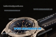 Breitling Colt II Swiss ETA 2824 Automatic Steel Case with Blue Dial and Blue Leather Strap (AAAF)