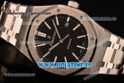 Audemars Piguet Royal Oak 41 MM Clone AP Calibre 3120 Automatic Steel Case/Bracelet with Black Dial and Stick Markers - 1:1 Original (JF)