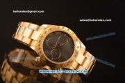 Rolex Daytona 3836 Automatic Full Gold with Grey MOP Dial and Roman Markers