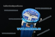 Ulysse Nardin El Toro / Black Toro Asia Automatic Steel Case with Blue Dial Silver Stick Markers and Blue Rubber Strap