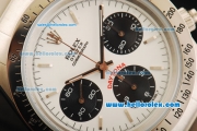 Rolex Daytona Chronograph Swiss Valjoux 7750 Automatic Movement Full Steel with White Dial and Stick Markers