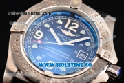 Breitling Superocean Steelfish Asia 2813 Automatic Steel Case with Black Dial and Dot/Arabic Numeral Markers