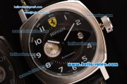 Ferrari Granturismo 2813 Automatic Steel Case with Black Dial and Black Leather Strap