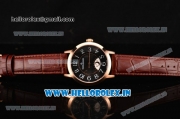 Jaeger-LECoultre Rendez-Vous Swiss ETA 2824 Automatic Rose Gold Case with Black Dial and Arabic Numeral Markers