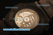 Hublot King Power Swiss Valjoux 7750 Automatic PVD Case with Black Dial and Black Rubber Strap