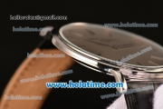 Patek Philippe Calatrava Miyota OS2035 Quartz Steel Case with Grey Dial and Stick Markers