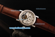 Breguet Classique Complications Flying Tourbillon Manual Wind Movement Steel Case with White Dial and Black Roman Numerals