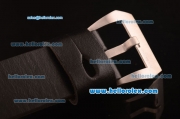 Panerai Radiomir Brevettato Swiss ETA 6497 Manual Winding Titanium Case with Black Dial and Black Leather Strap-1:1 Original