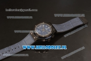 Hublot Classic Fusion Chronograph 7750 Auto PVD Case with Blue Dial and Blue Leather Strap