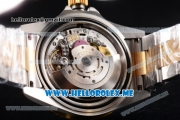 Rolex Submariner Clone Rolex 3135 Automatic Two Tone Case/Bracelet with Black Dial and Dot Markers PVD Bezel (BP)