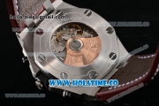 Audemars Piguet Royal Oak Offshore 2014 New Chrono Swiss Valjoux 7750 Automatic Steel Case with White Dial and Red Arabic Numeral Markers - 1:1 Original (J12)