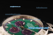 Rolex Daytona II Oyster Perpetual Automatic Movement Full Steel with Green Dial and White Markers