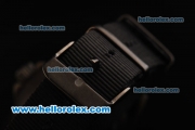Rolex Colamariner Submariner Automatic Movement PVD Case with Red Dial and Red Bezel - Black Nylon Strap