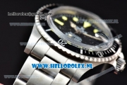 Rolex Submariner Vintage Tiffany & Co Asia 2813 Automatic Steel Case with Black Dial Yellow Dots Markers and Steel Bracelet