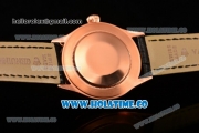 Rolex Cellini Time Asia 2813 Automatic Rose Gold Case with Black Dial and Stick/Roman Numeral Markers