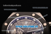 Audemars Piguet Royal Oak Offshore Chrono Miyota Quartz Steel Case with PVD Bezel Grey Dial and Rubber Strap