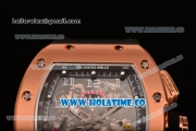 Richard Mille RM005 FM Asia Automatic Rose Gold Case with Skeleton Dial and Black Inner Bezel