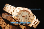 Rolex Datejust Swiss ETA 2836 Automatic Movement Full Rose Gold with White Dial and Roman Numerals