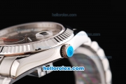 Rolex Datejust II Oyster Perpetual Automatic Movement Khaku/White Dial with White Stick Marker and SSband