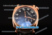 Vacheron Constantin Historiques American Asia Automatic Rose Gold Case with Black Dial and White Arabic Numeral Markers