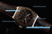 Audemars Piguet Royal Oak Offshore Chronograph Swiss Valjoux 7750 Automatic Movement Steel Case with Black Dial and Black Leather Strap-Limited Edition