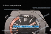 Audemars Piguet Royal Oak Offshore Diver Clone AP Calibre 3120 Automatic Steel Case with Black Dial Orange Rubber Strap and White Stick Markers (EF)