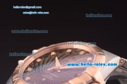 Omega Constellation Co-Axial Asia 2813 Automatic Steel Case with Rose Gold Bezel and Brown Sunlight Linear Dial