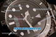 Rolex Sea-Dweller Clone Rolex 3135 Automatic PVD Case Black Dial With Dots Markers PVD Bracelet (BP)