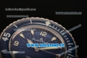 BlancPain Fifty Fathoms Swiss ETA 2836 Automatic Steel Case with Blue Dial and Stick/Arabic Numeral Markers (NOOB)