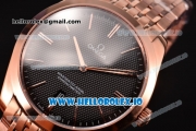 Omega De Ville Tresor Master Co-Axial Swiss ETA 2824 Automatic Full Rose Gold with Stick Markers and Black Dial