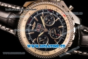 Breitling Bentley 6.75 Speed Chrono Swiss Valjoux 7750 Automatic Steel Case with Black Dial and Stick Markers (GF)