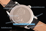 Vacheron Constantin Metiers D Art Miyota OS2035 Quartz Steel Case with Roman Numeral Markers and Black Dial