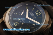 Panerai Luminor PAM 253 Equation Automatic PVD Case with Black Dial and Black Rubber Strap - 7750 Coating