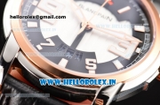 BlancPain L-Evolution Automatic 8 Days Miyota 9015 Automatic Steel Case with Black/White Dial and Rose Gold Bezel (G5)