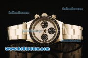 Rolex Daytona Vintage Edition Chronograph Swiss Valjoux 7750 Manual Winding Steel Case/Strap with White Dial Rolex Daytona Vintage Edition Chronograph Swiss Valjoux 7750 Manual Winding Steel Case/Strap with White Dial