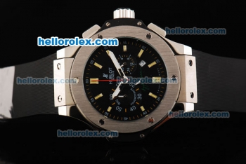 Hublot Big Bang Ayrton Senna Chronograph Miyota Quartz Movement Black Dial with Yellow Stick Markers