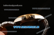 Rolex GMT-Master II Swiss ETA 2836 Automatic Two Tone Yellow Gold Case With Ceramic Bezel Black Dial 116718LN K