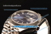 Rolex Datejust Steel Rolex 3235 Auto With Steel Bracelet Blue Dial Stick