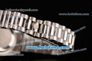 Rolex Datejust Swiss ETA 2836 Automatic Stainless Steel Case with Silver/Flower Dial and Numeral Markers